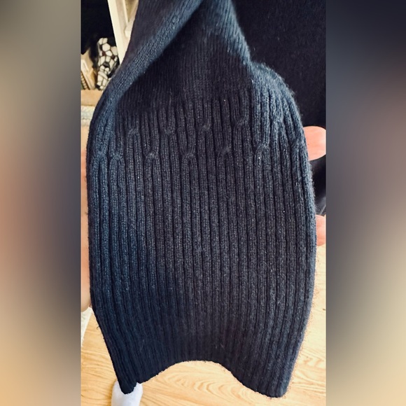 Iris Von Arnim Navy Cashmere Cardigan Duster Sz L Quiet Luxury Old Money Quality - Picture 9 of 16